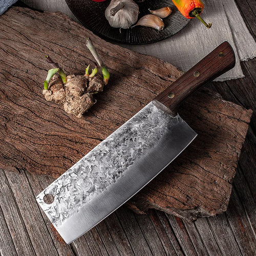Artisan Oak Knife - Hand Forged