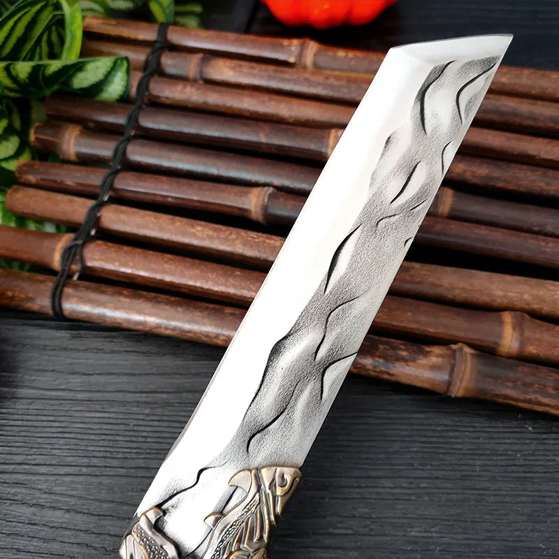 Artisan Dragon Knife - Hand-Forged with Elegant Sheath