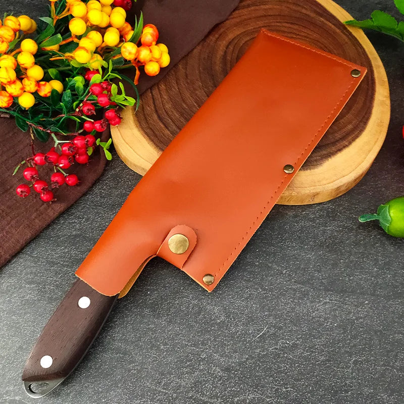 Artisan Garlic Knife - Hand Forged with Protective Sheath