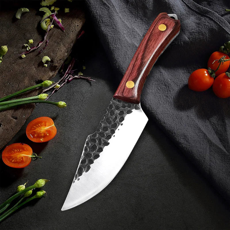 Artisan Forged Stone Knife - Handcrafted Excellence
