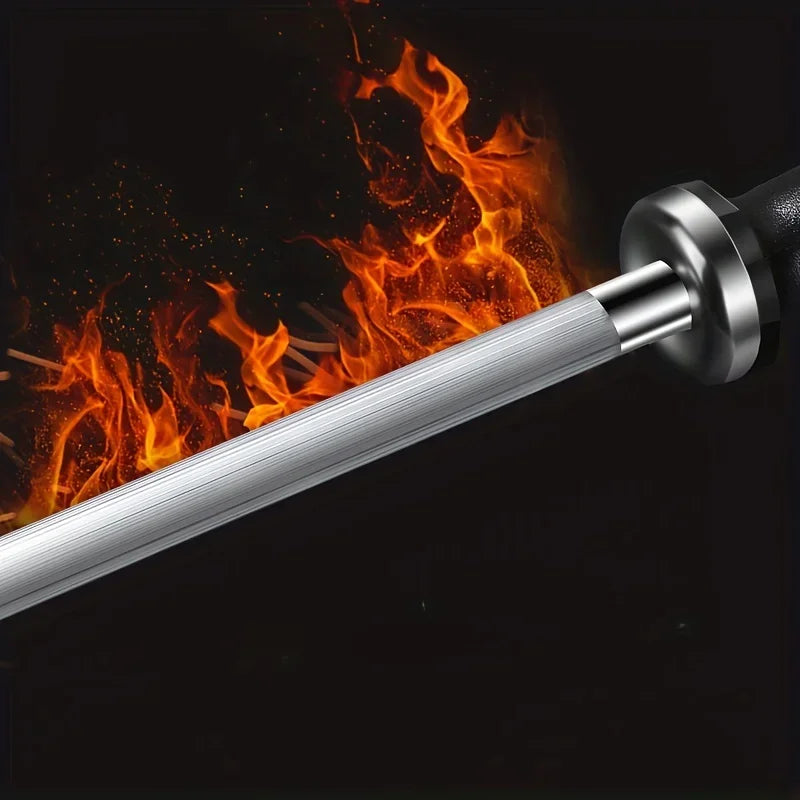 Premium Black Knife Sharpening Rod