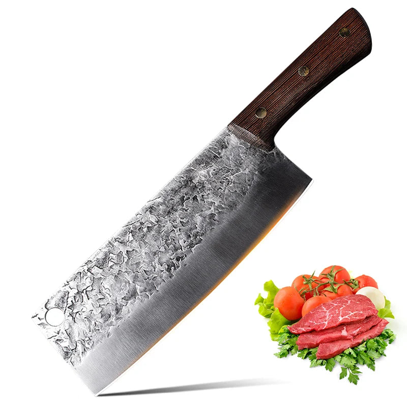 Artisan Oak Knife - Hand Forged