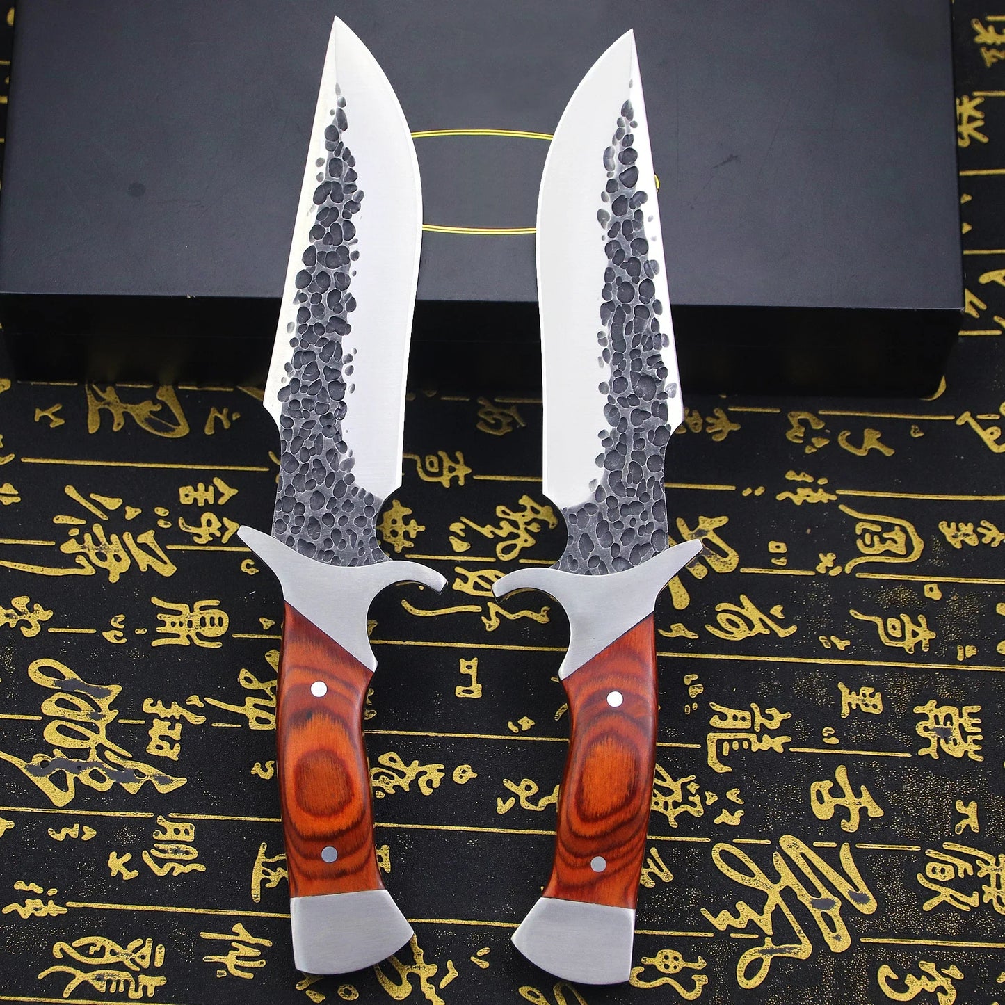 Artisan Fire Knife - Hand-Forged with Custom Sheath