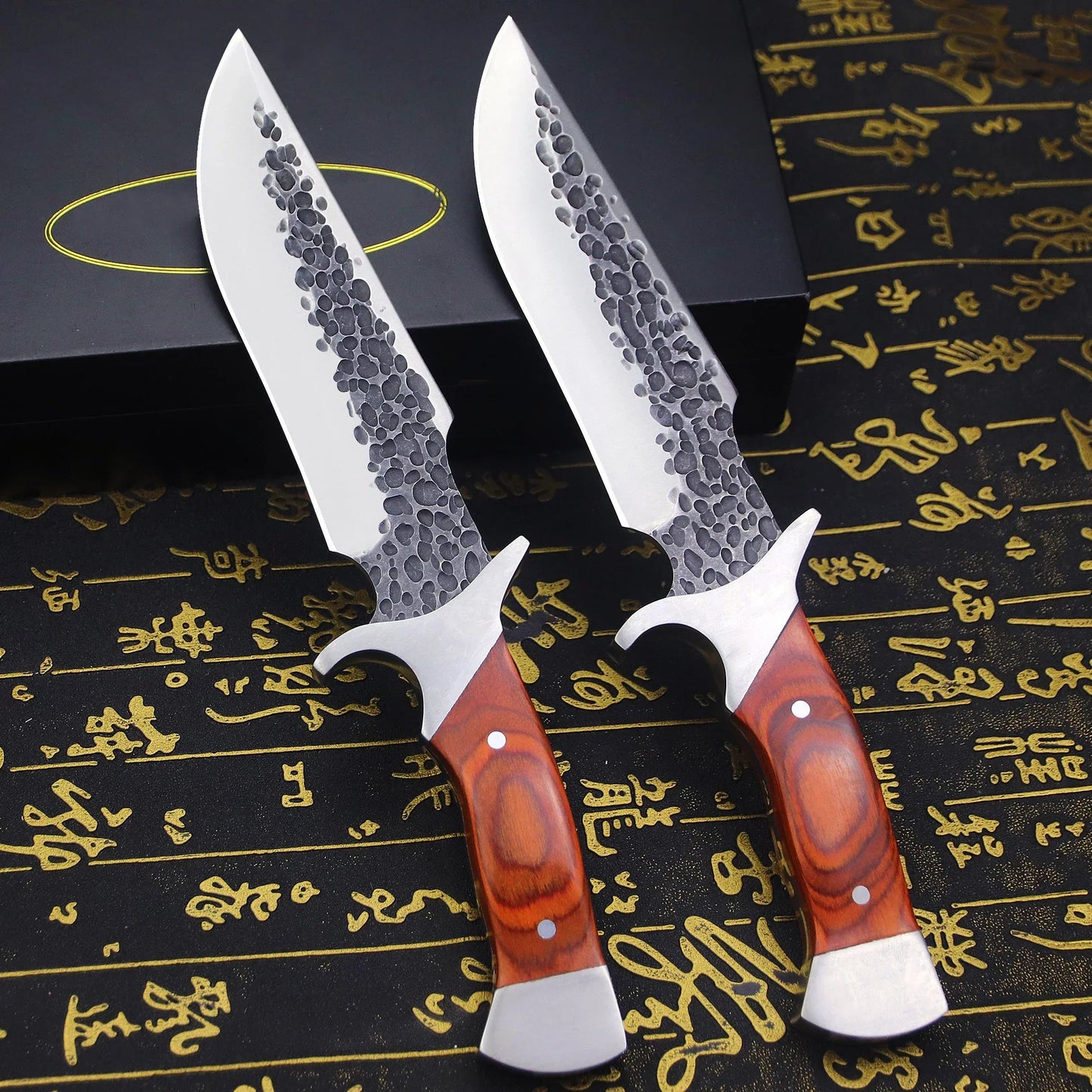 Artisan Fire Knife - Hand-Forged with Custom Sheath