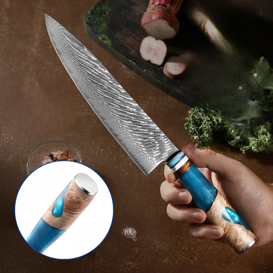 Set of 2 Damascus Steel Knives