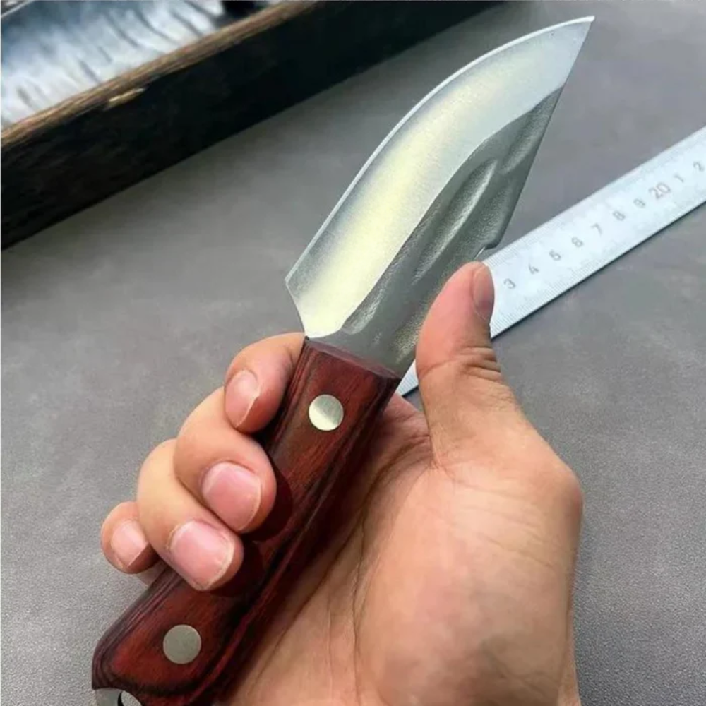 Artisan Forged Blade Knife with Leather Sheath – Buy One, Get One Free!