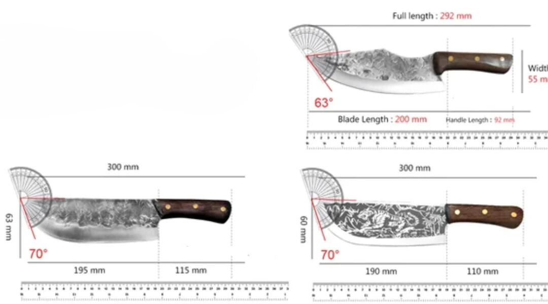 Set of 3 Handcrafted Bronco Knives - Artisan Forged