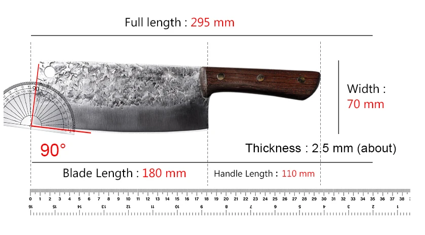 Artisan Oak Knife - Hand Forged