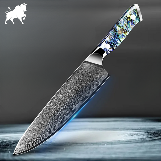 Luxy Detail 8-Inch Damascus Steel Chef Knife
