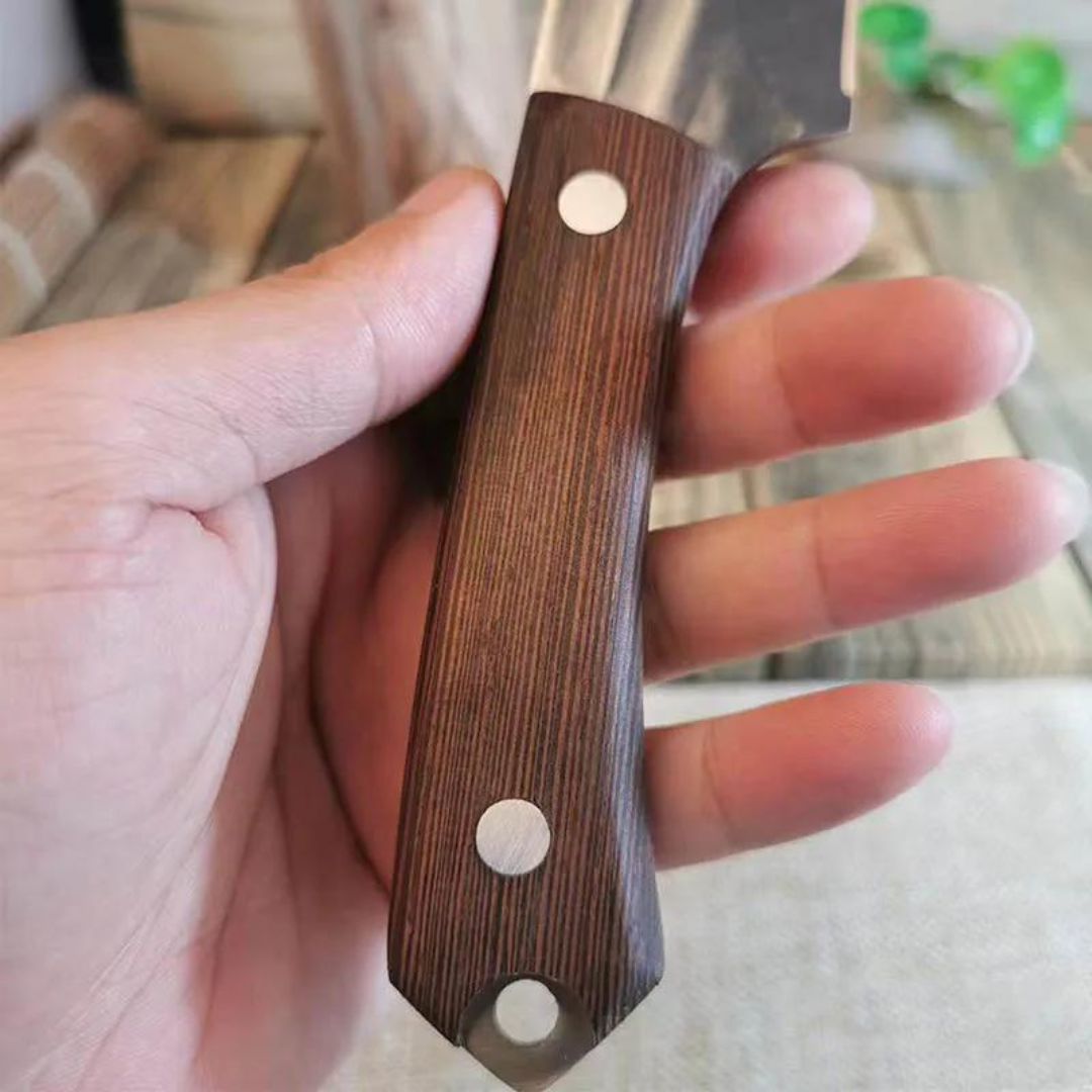 Artisan Cactus Knife - Hand Forged with Complimentary Leather Sheath