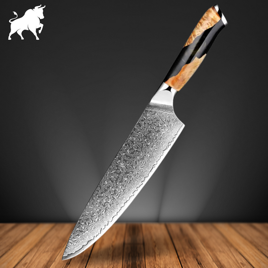 Durable 8-Inch Damascus Steel Knife
