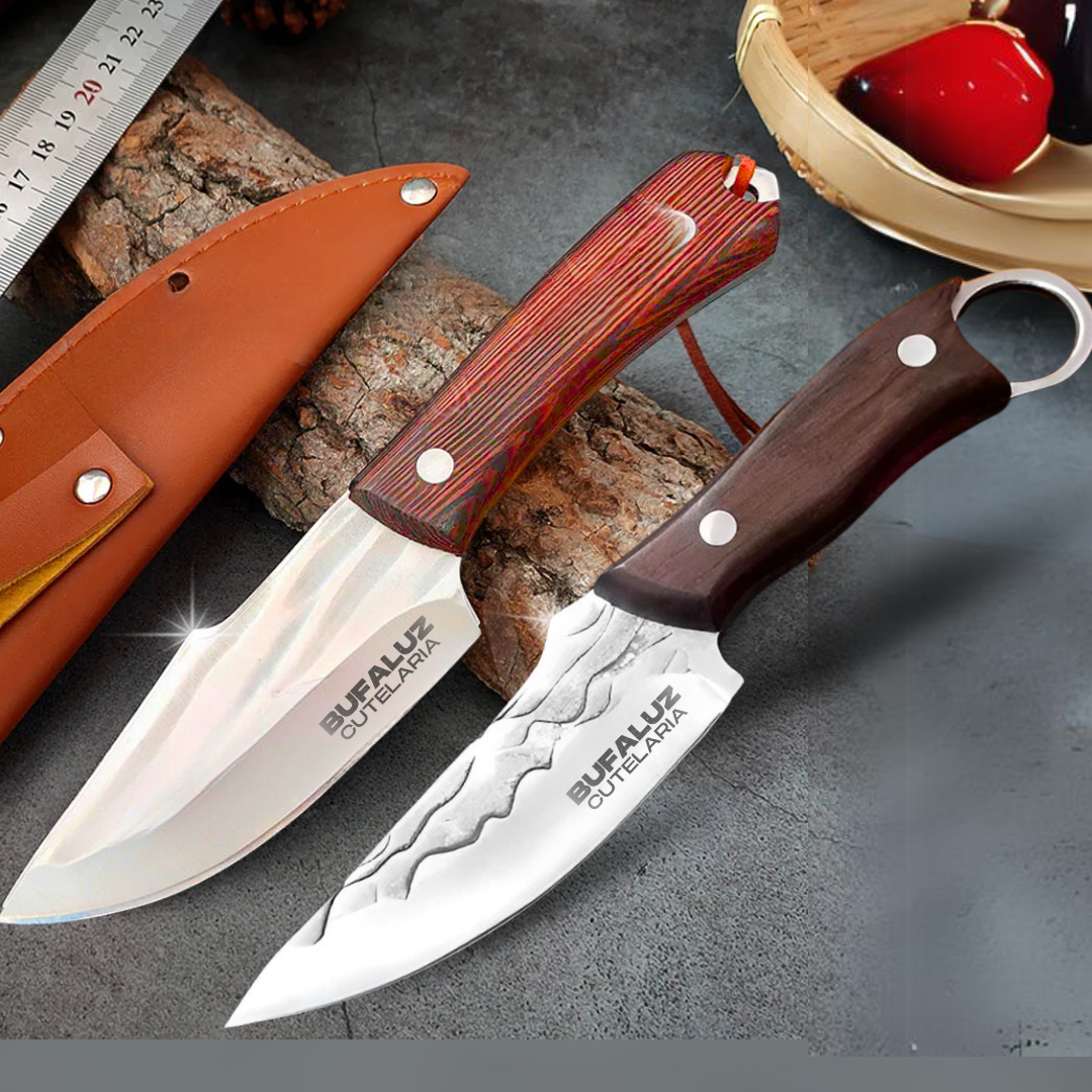Set of 2 Handcrafted Angus Knives - Purchase 1, Receive 2 [Hand Forged]