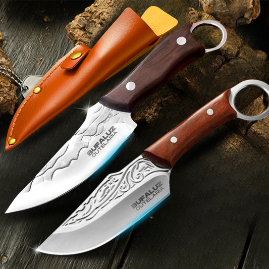Set of 2 Hand Forged Sharp Knives - Buy 1, Get 2!