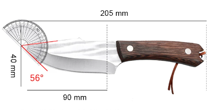 Set of 2 Handcrafted Angus Knives - Purchase 1, Receive 2 [Hand Forged]