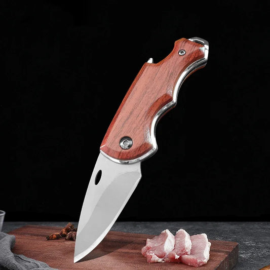 Compact Red Folding Knife
