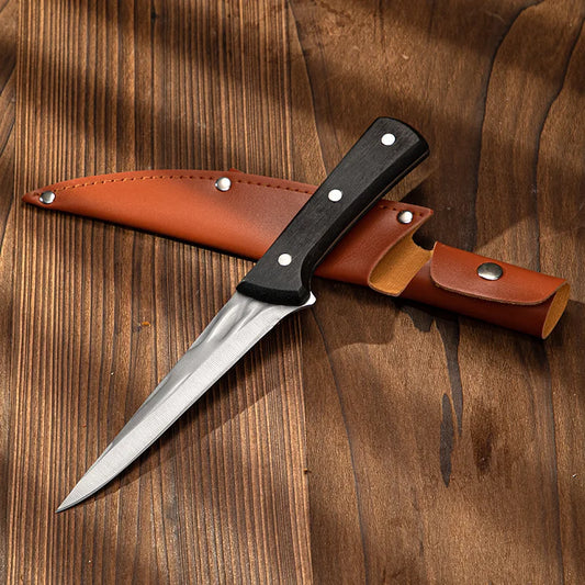 Artisan Crafted Fine Knife - Hand Forged with Protective Sheath