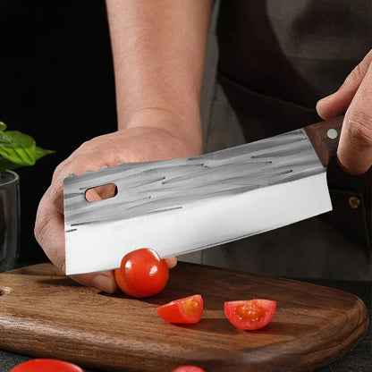 Artisan Garlic Knife - Hand Forged with Protective Sheath