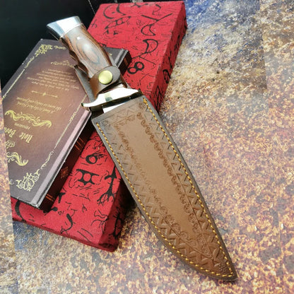 Artisan Blader Knife with Leather Sheath [Hand Forged]