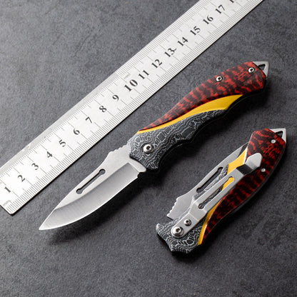 High-Durability Red Knife