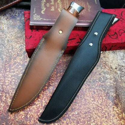 Artisan Blader Knife with Leather Sheath [Hand Forged]