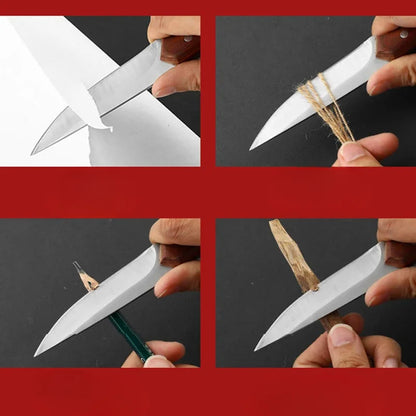 Handcrafted Slim Portable Knife - Forged by Hand with Sheath
