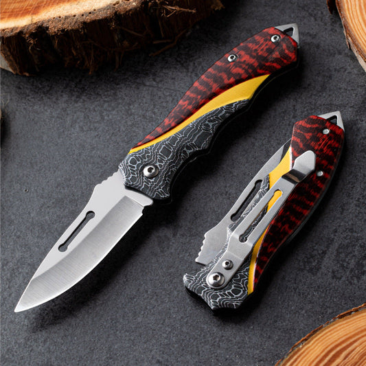 High-Durability Red Knife