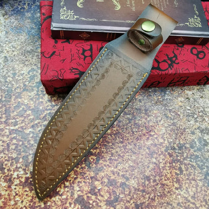 Artisan Blader Knife with Leather Sheath [Hand Forged]