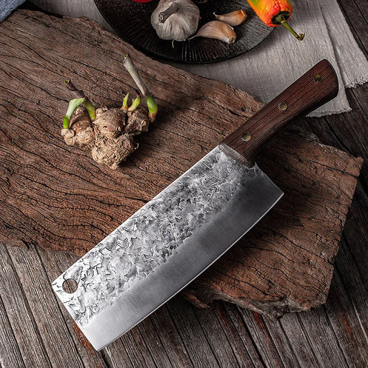 Artisan Oak Knife - Hand Forged
