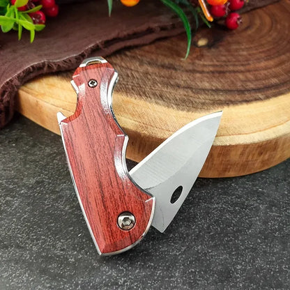 Compact Red Folding Knife