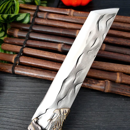 Artisan Dragon Knife - Hand-Forged with Elegant Sheath