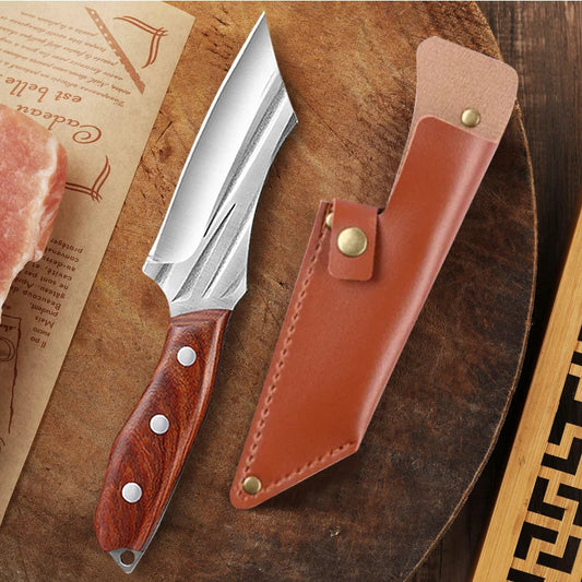 Artisan Glaze Knife - Hand Forged with Protective Sheath