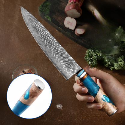 Set of 2 Damascus Steel Knives