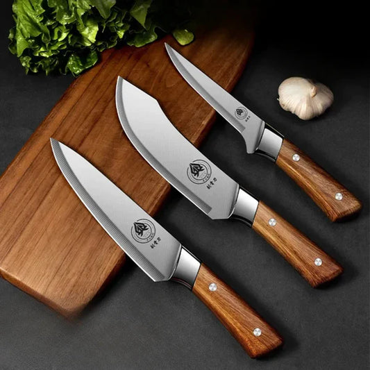 Set of 3 Bull Knives