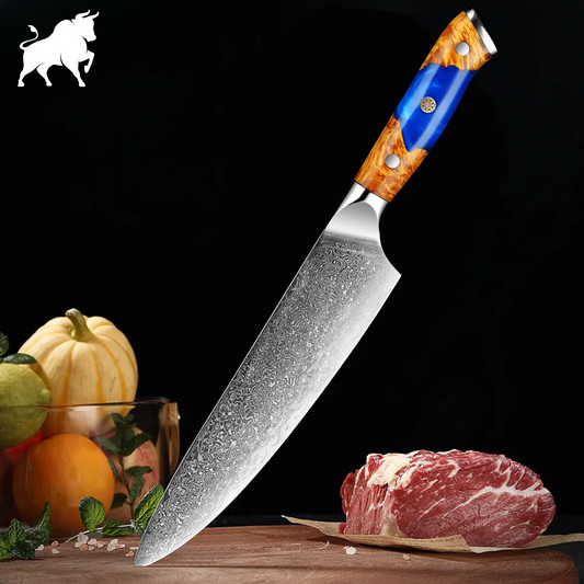 Premium 8-Inch Damascus Steel Chef's Knife