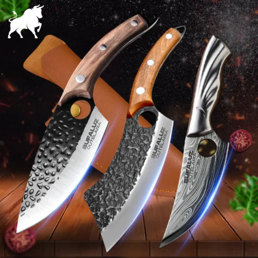 Set of 3 Handcrafted Knives - Buy 2, Get 1 Free!